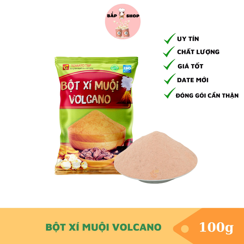 Bột xí muội Volcano vị truyền thống gói 100g - Bắp shop
