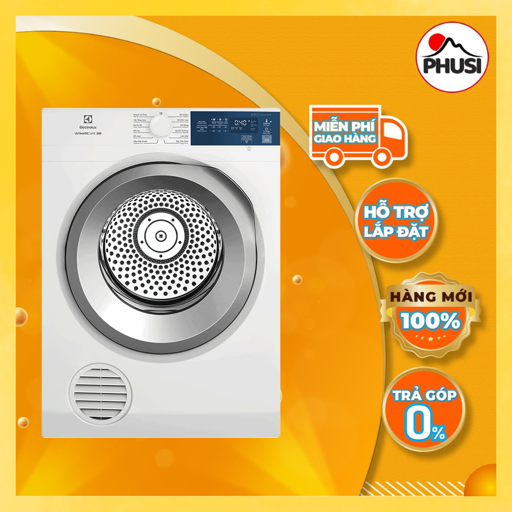 - Máy sấy thông hơi Electrolux 8.5 kg EDV854J3WB