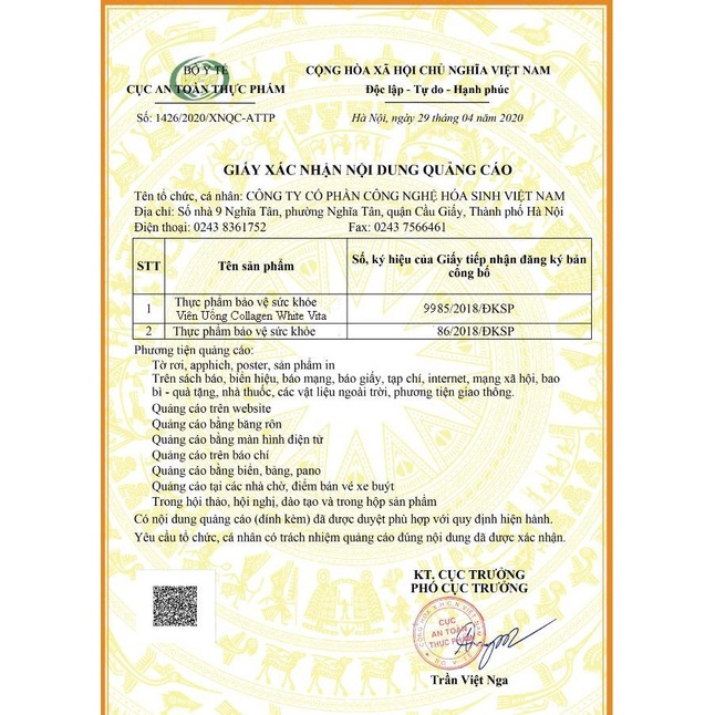 Viên Uống White Glutathione Collagen Vita Trắng hồng da cải thiện lão hóa hộp 60 viên Hàn Quốc