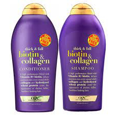 Biotin Collagen Tím - Bộ Dầu Gội Xả Thick & Full Organix Biotin & Collagen Tím 577ml rew