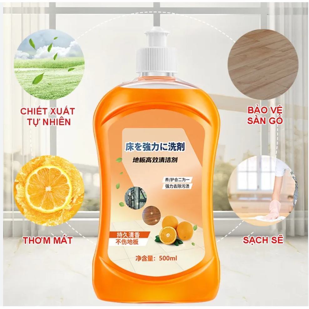 Nước lau sàn nhà, nước lau sàn nhà thơm lâu, đánh bóng sàn gỗ, nước lau sàn nhà đuổi muỗi dung tích 500ml