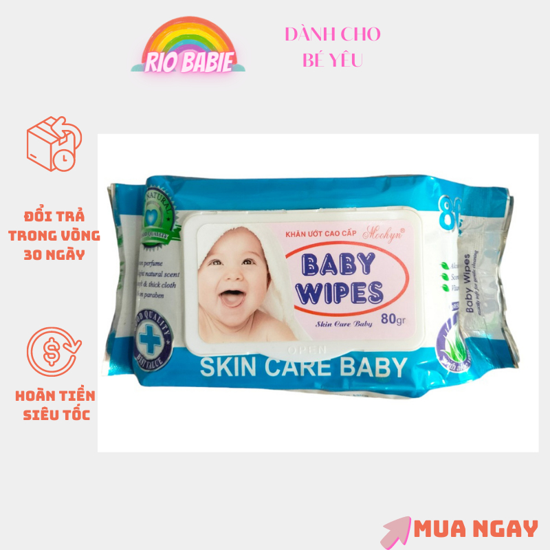 Khăn ướt baby wipes không mùi