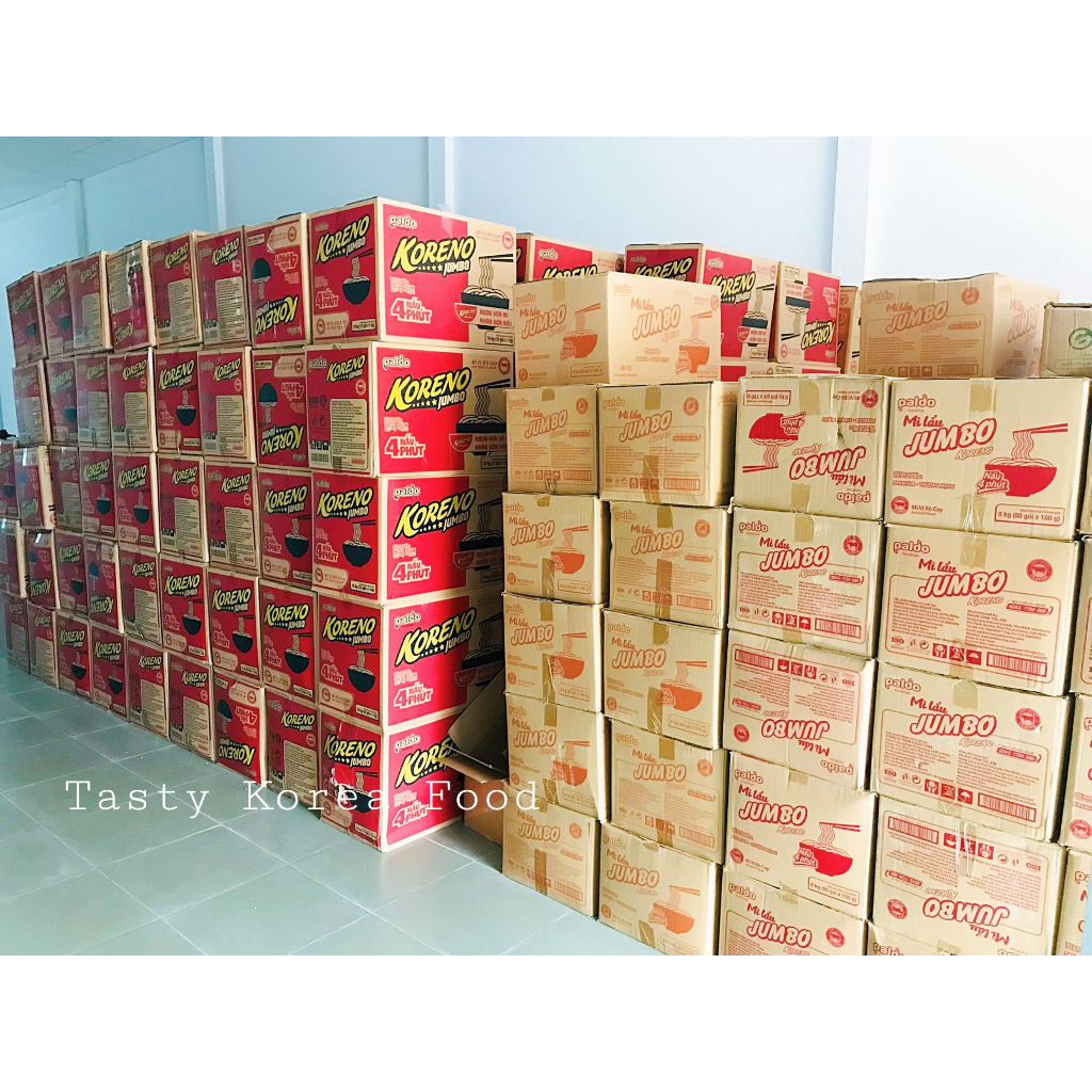 Mì lẩu jumbo vị bò cay - thùng 80 gói