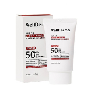 Kem chống nắng Wellderma Super Glutathione Whitening SunBlock ToneUp 50ml