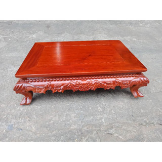 Kỷ rồng đôn chân quỳ đế vuông đục rồng kê đồ trang trí nhà cửa gỗ hương