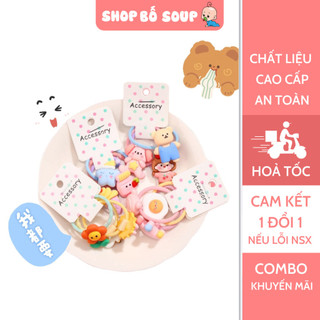 Set 3 dây cột tóc thú nhiều mẫu cho bé