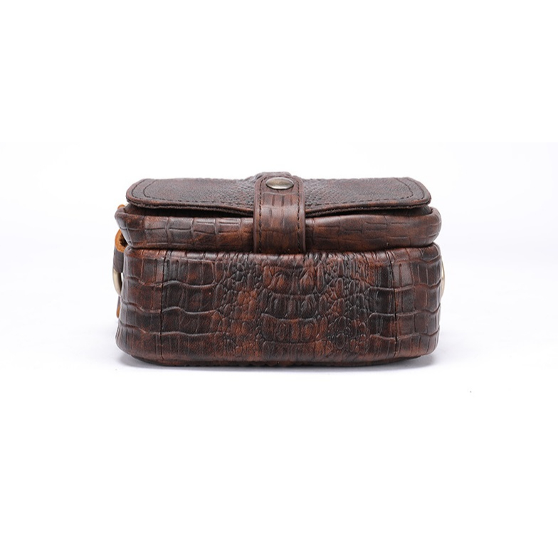 Túi đeo chéo nam  da cá sấu thật 100% DC018