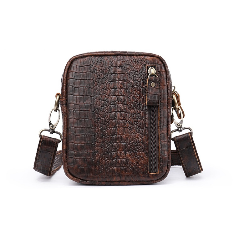 Túi đeo chéo nam  da cá sấu thật 100% DC018