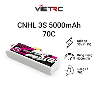 [VIETRC] Pin CNHL G+Plus 3S 11.1V 5000mAh 70C XT90 Plug cho tàu, xe, máy bay điều khiển từ xa