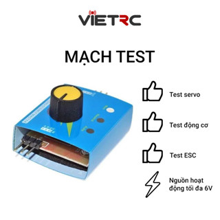 Mạch test động cơ RC và servo để kiểm tra bộ điện tàu, xe, máy bay điều khiển từ xa