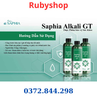 Kiềm Saphia hồi sinh gan thận Saphia Alkali GT - chai 300ml