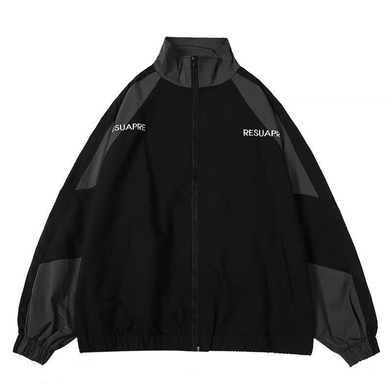 Áo Khoác Dù RESUAPRE Phối Màu Đẹp 2 Lớp - Bomber Gió Có Khóa Kéo Zip Nam Nữ Couple - FREESHIP