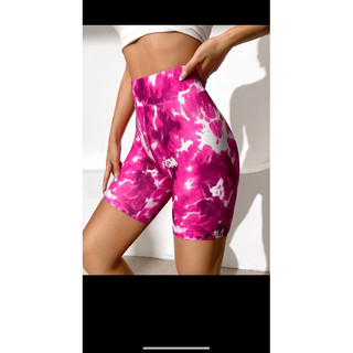 Quần biker shorts thun hoạ tiết QC