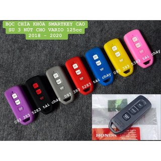 Bọc chìa khóa smartkey cao su 3 nút vario 125cc
