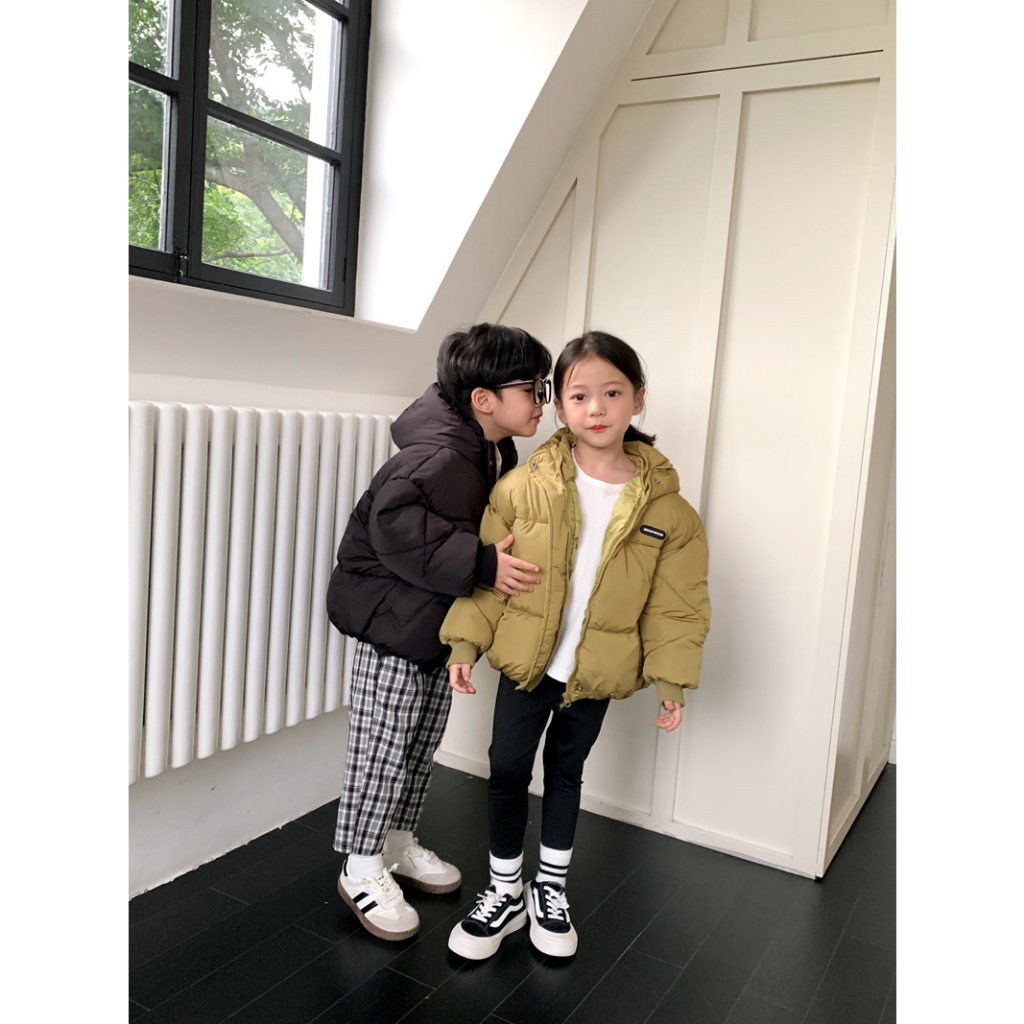 Áo khoác phao có mữ siêu ấm cho bé thời trang mùa đông