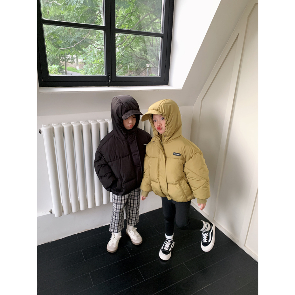 Áo khoác phao có mữ siêu ấm cho bé thời trang mùa đông