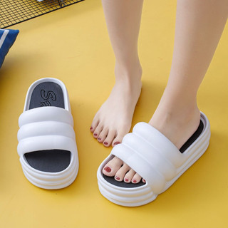 Dép bánh mì ,dép quai ngang đế cao 7cm nhiều màu , chất liệu eva cao cấp không thấm nước, size từ 36-41
