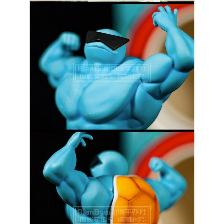 Mô hình nhân vật Pikachu, Charmander, Squirtle, Gangar, Bulbasaur cơ bắp, Tượng Hoạt hình pokemon trang trí