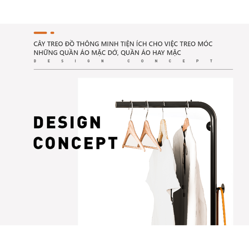 Cây treo quần áo khung thép sơn tĩnh điện chống gỉ thương hiệu SOHJA - SM91