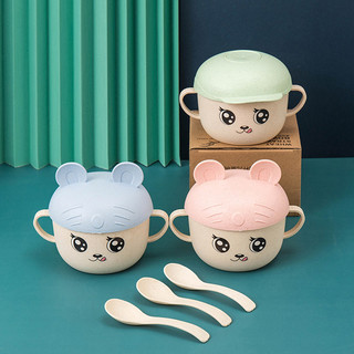 Bát lúa mạch ăn dặm cho bé Mickey kèm thìa