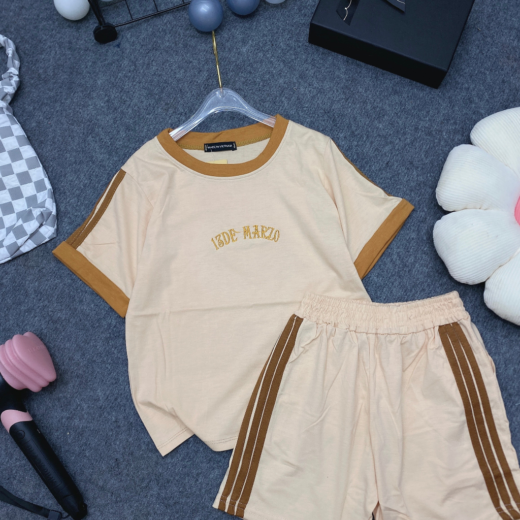 Bộ quần áo thun hè DEMAZO bé trai và bé gái 18-48kg từ 6-16 tuổi - Phong cách tươi trẻ và thoải mái cho các cô gái nhỏ