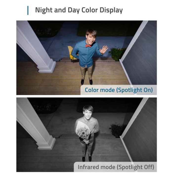 Bộ 2 camera ngoài trời hãng Anker Eufy dùng pin 180 ngày, kết nối Wifi, HD 1080p, chống nước IP67, tích hợp đèn LED