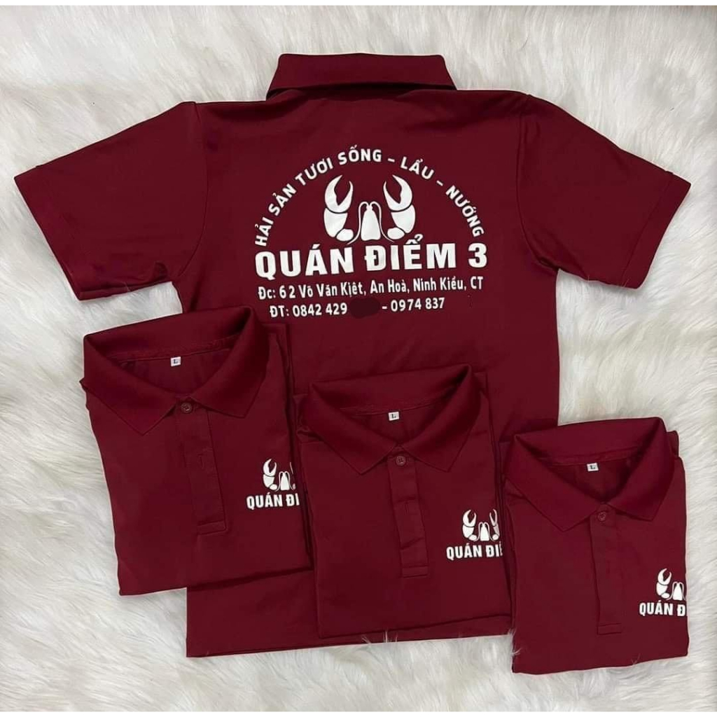 ÁO ĐỒNG PHỤC POLO siêu rẻ dành cho nhà hàng, salon, doanh nghiệp,...in ấn theo yêu cầu