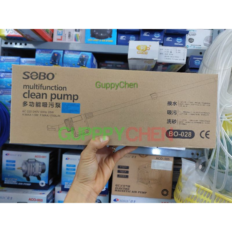 Máy Hút Vệ Sinh Hồ Cá Tích Hợp Đầu Bơm B0-058