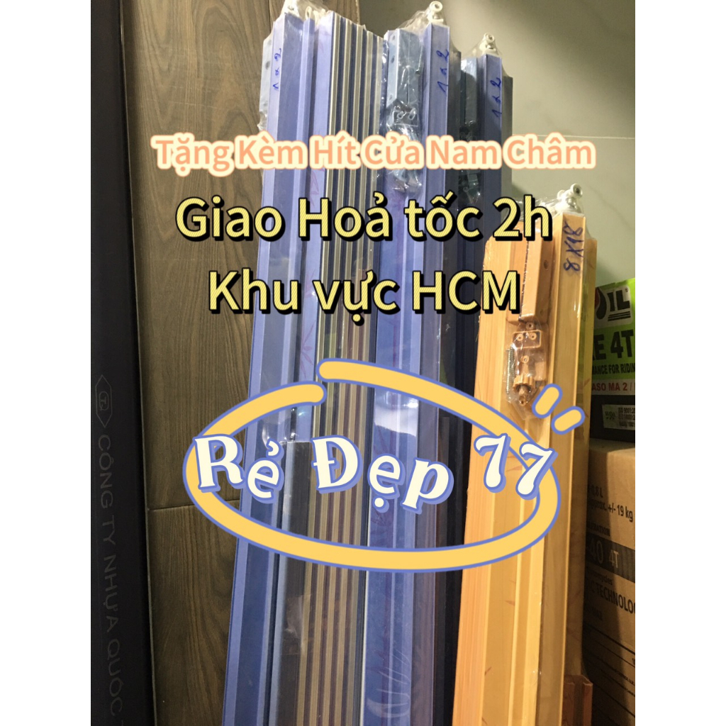 Cửa nhựa xếp nhà tắm kích thước  70x1m8 giá rẻ(TẶNG KÈM HÍT NAM CHÂM)