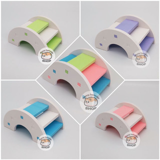 Cầu thang vòm gỗ ép nhiều màu size nhỏ cho hamster, thú nhỏ