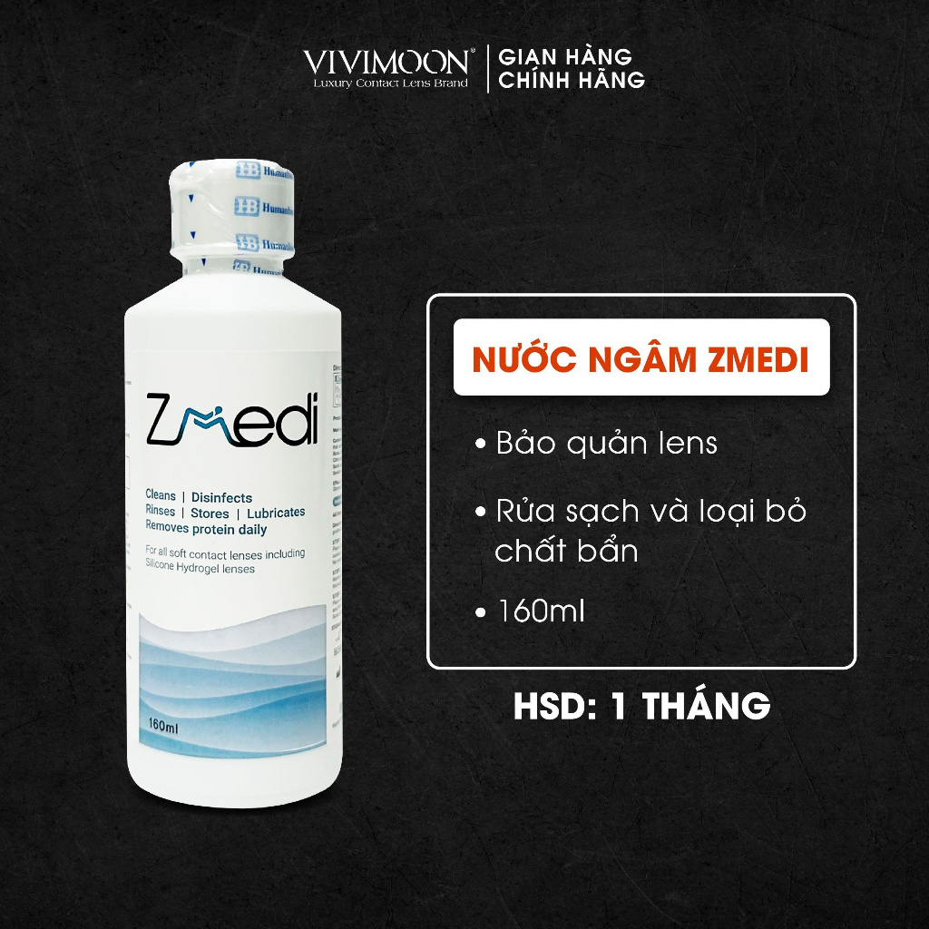 Nước ngâm lens Hàn Quốc VIVIMOON Zmedi 150ml