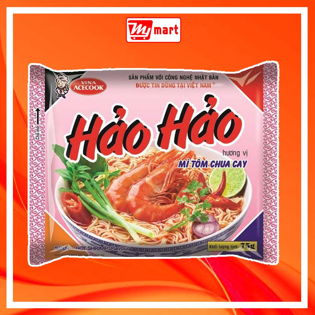 Mì tôm hảo hảo chua chay tiệm tạp hóa Mymart