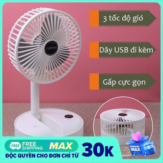 Quạt để bàn mini cắm usb gấp gọn cao cấp - qdb02