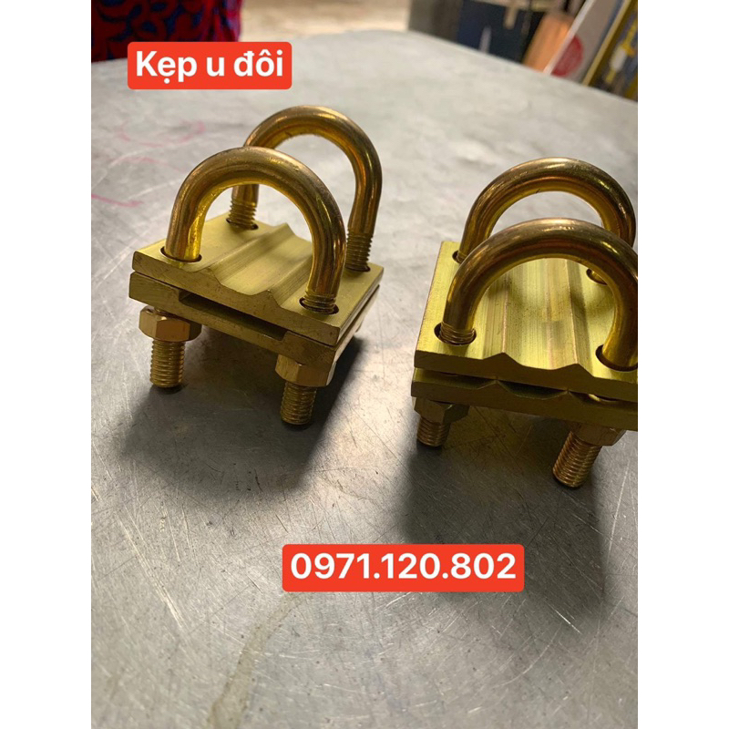 Kẹp tiếp địa chống sét ,kẹp u đôi