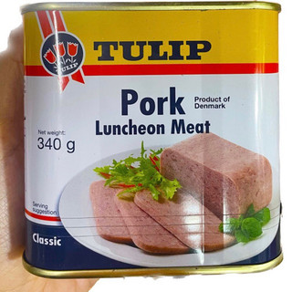 Thịt heo hộp Tulip 340g Date mới