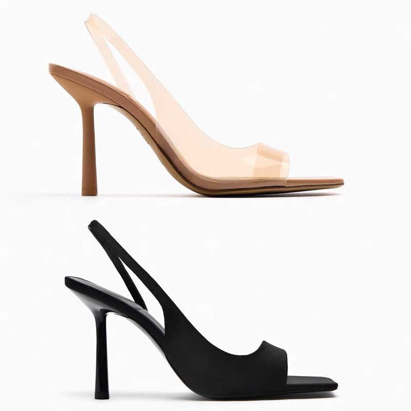 Giày Cao Gót ZR Sandal Quai Mảnh Cao 9cm Sang Chảnh Tôn Dáng