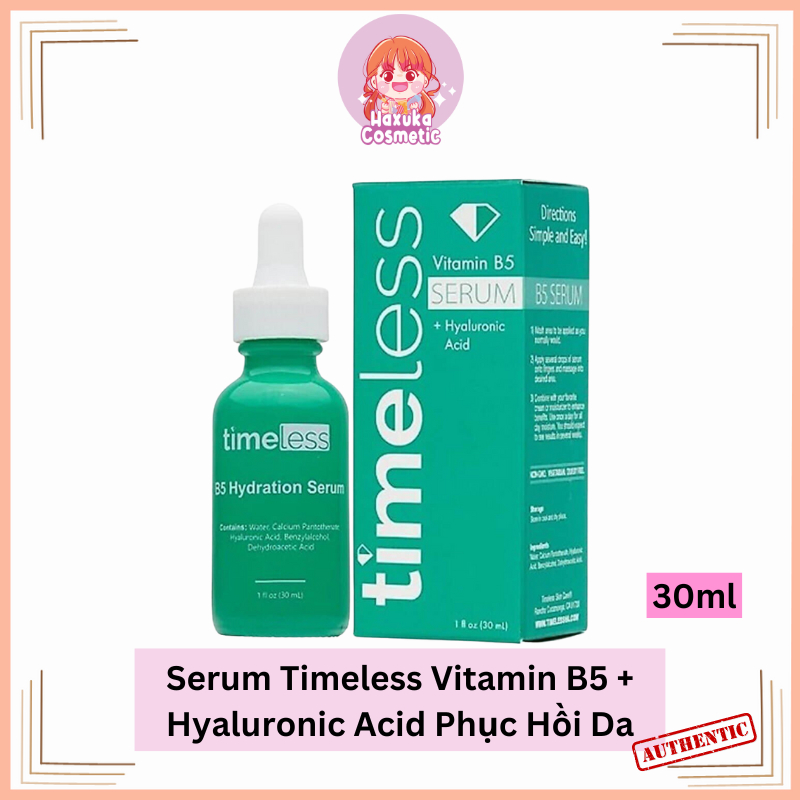 Serum Timeless Vitamin B5 + Hyaluronic Acid Phục Hồi Da 30 ml