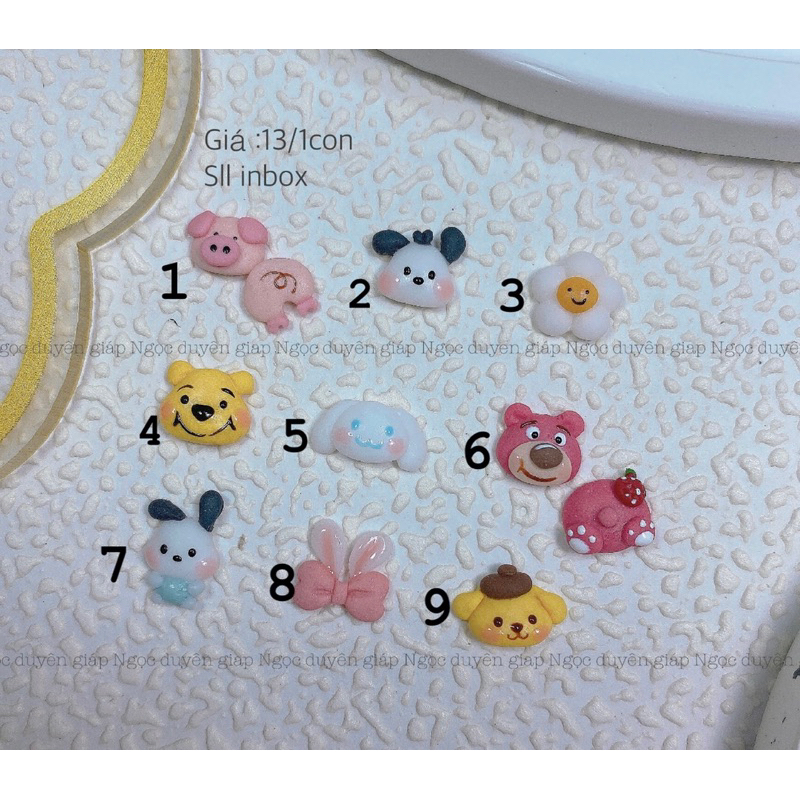 Charm nail Hàn Bảng D