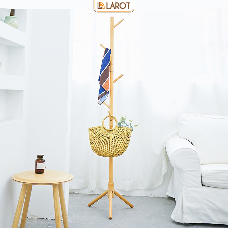Cây treo quần áo giỏ xách khăn mũ decor phòng khách kiểu Hàn thương hiệu Larot - LP60