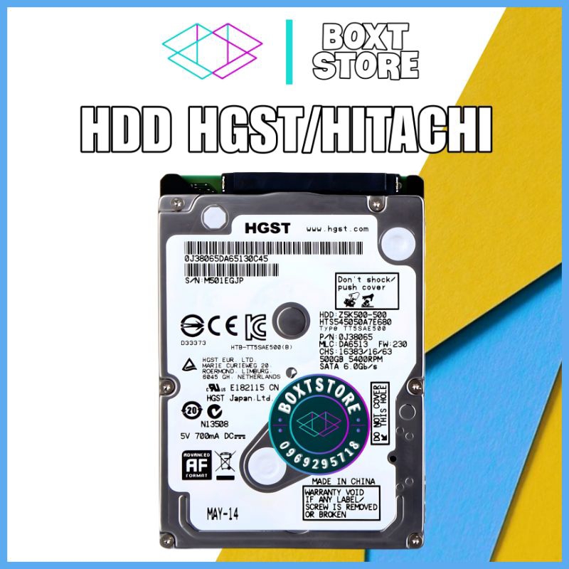 Ổ Cứng HDD HGST Hitachi 500GB 1TB 2.5 Inch SATA III 5400RPM
