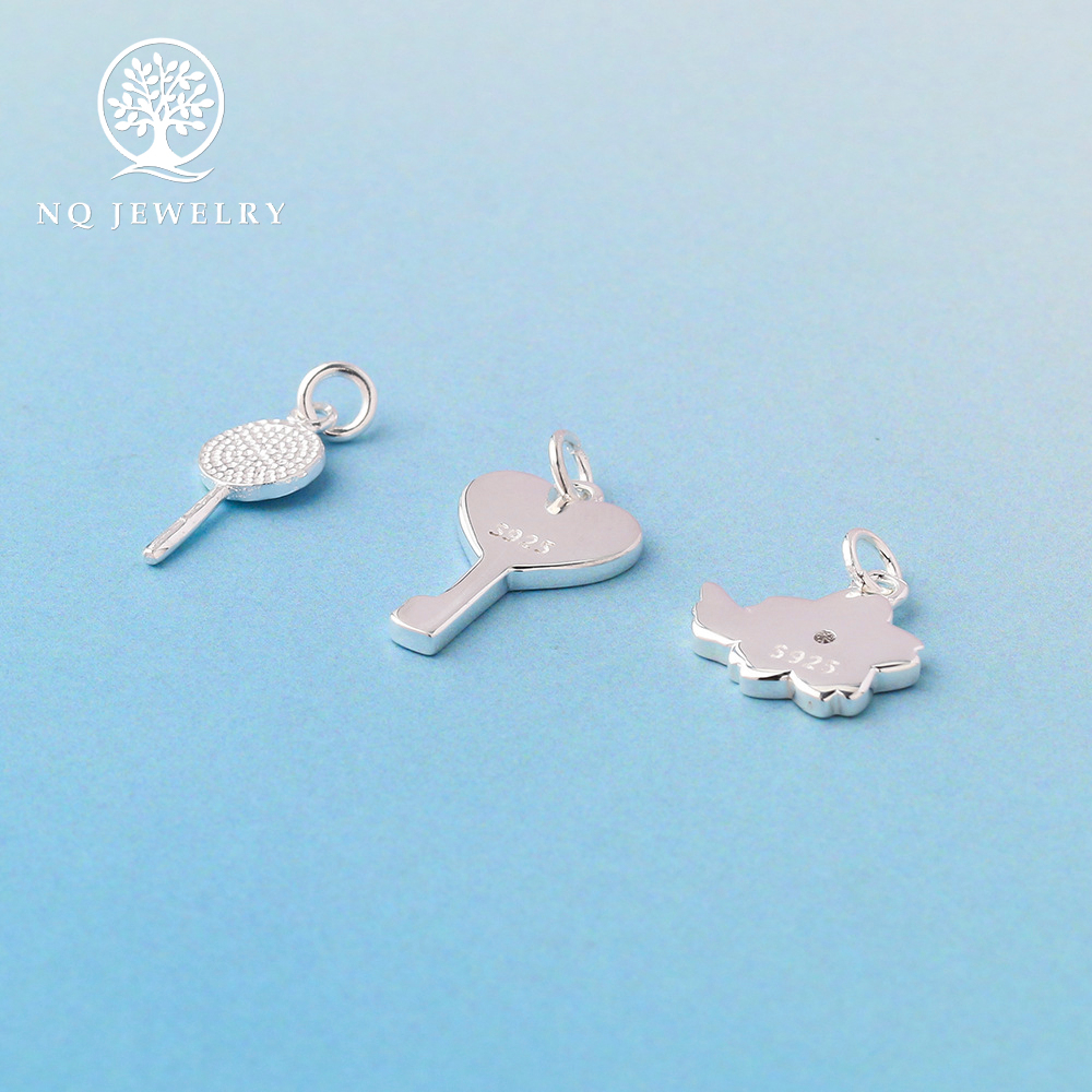 Charm bạc treo hình cây kẹo mút - NQJewelry