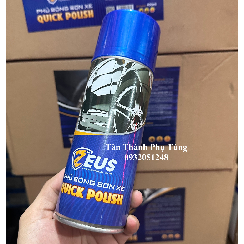 Zeus Bôi trơn, dưỡng sên, rửa sên, bóng nhựa nhám, bóng dàn áo 400ml