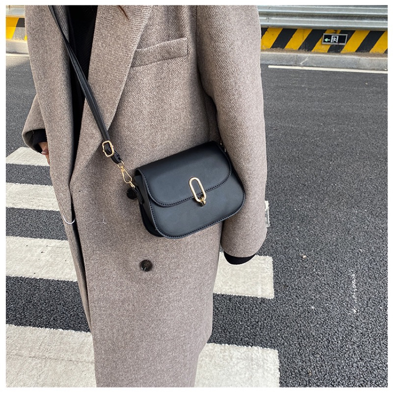 Túi Xách Nữ Túi Đeo Chéo Giá Rẻ Da Trơn Basic Phong Cách Hàn Quốc QG Store