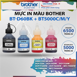 Bộ mực in phun Brother chính hãng dùng cho máy in phun DCP/MFC-Txxxx