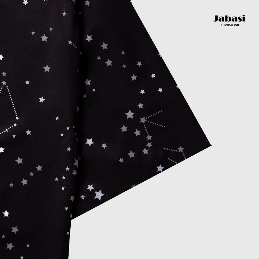 Áo mi ngắn tay hoạ tiết Jabasi mã 202 thời trang chất liệu cotton mặc thoáng mát