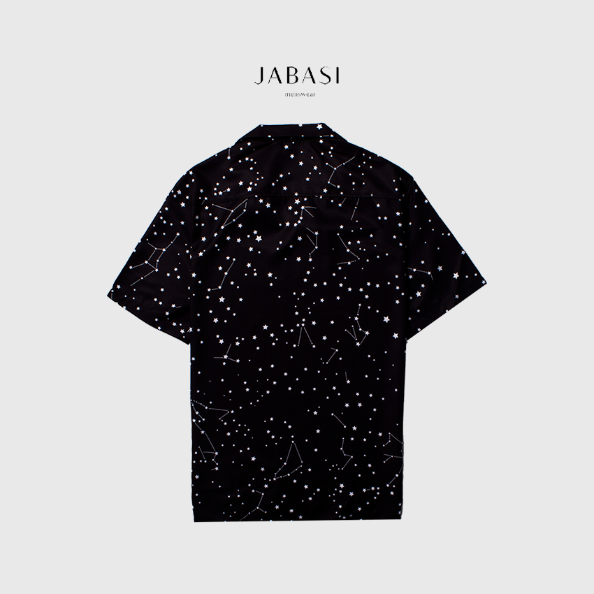 Áo mi ngắn tay hoạ tiết Jabasi mã 202 thời trang chất liệu cotton mặc thoáng mát