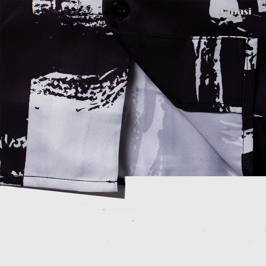 Sơ mi cộc tay nam hoạ tiết Jabasi mã 210 chất liệu cotton mặc thoáng mát