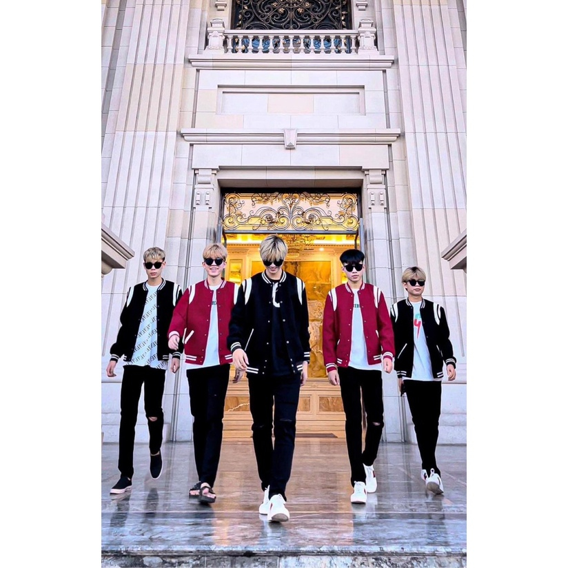 Áo Khoác Bomber Teddy tay da, phong cách Hàn Quốc trẻ trung, Áo Bomber Unisex Nam Nữ