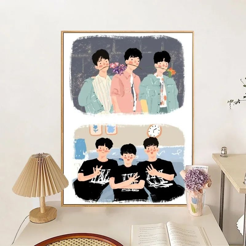 Tranh số hóa thần tượng TFBOYS