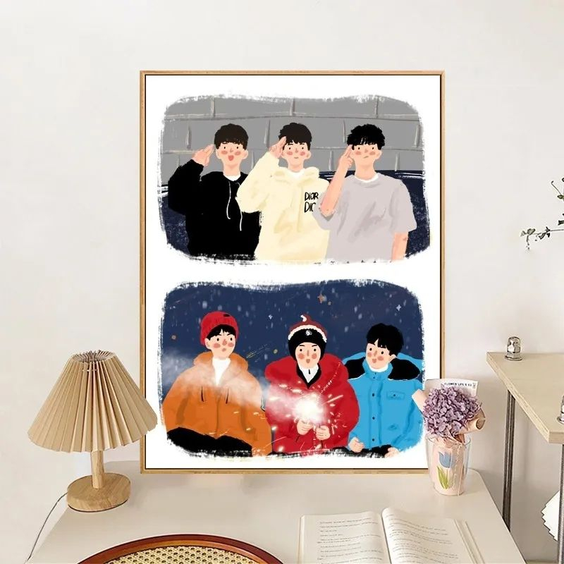 Tranh số hóa thần tượng TFBOYS